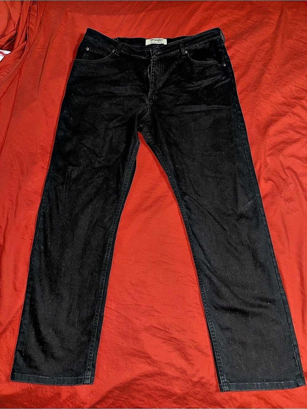 Wrangler Authentics 10ZM200FB Men’s Black Jeans 38x32 Relaxed Straight